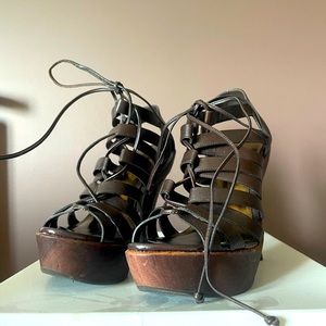 Baker Cheri Lace Up Heels